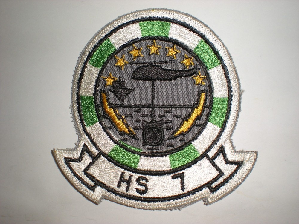 US NAVY HS-7 SQUADRON PATCH -COLOR