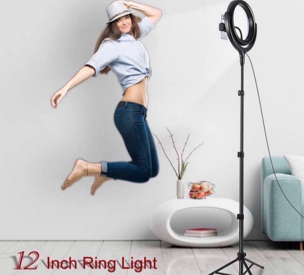 Led ring light kit with stand 12 Inches