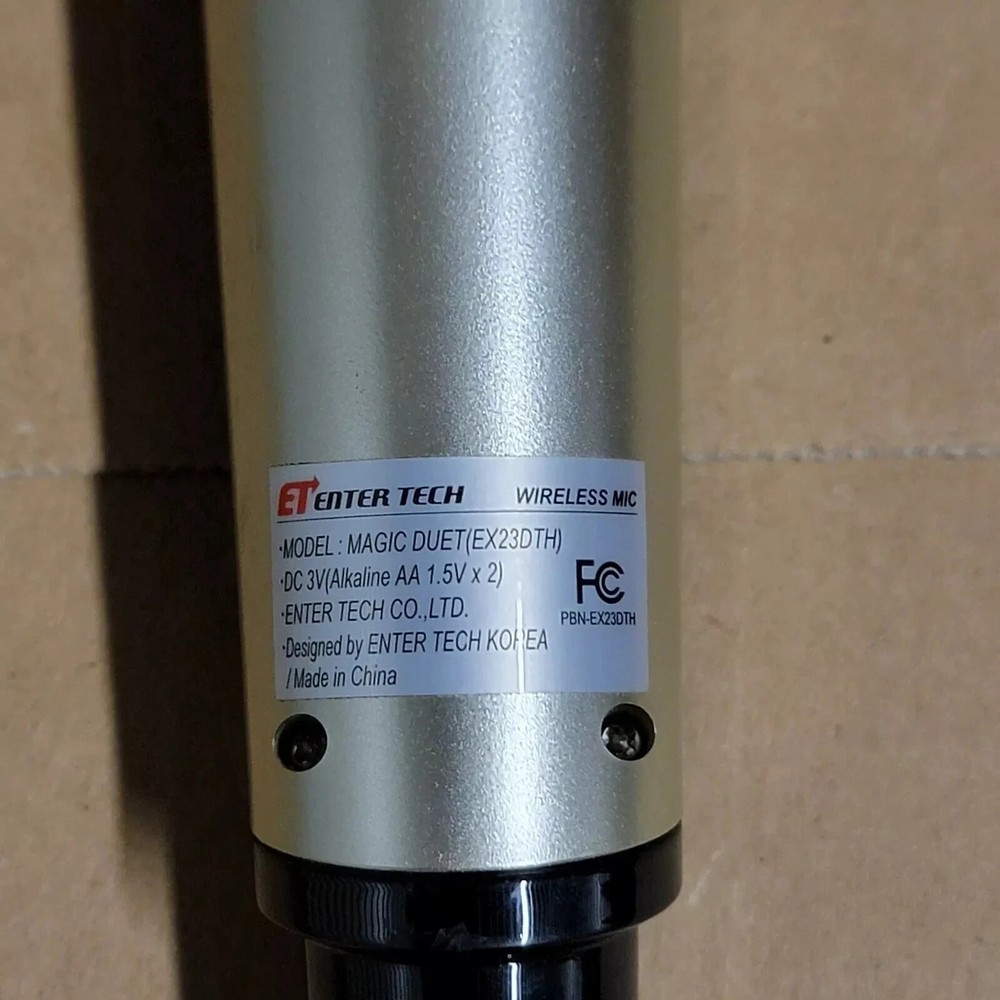 Magic Sing EX23DTH Microphone ENTER TECH WIRELESS MIC MODEL Magic Duet(EX23DTH)