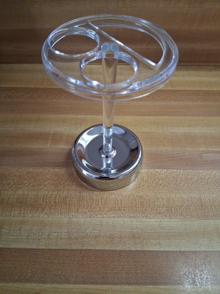 Interiors by Design Metal Base Toothbrush & Toothpaste Holder
