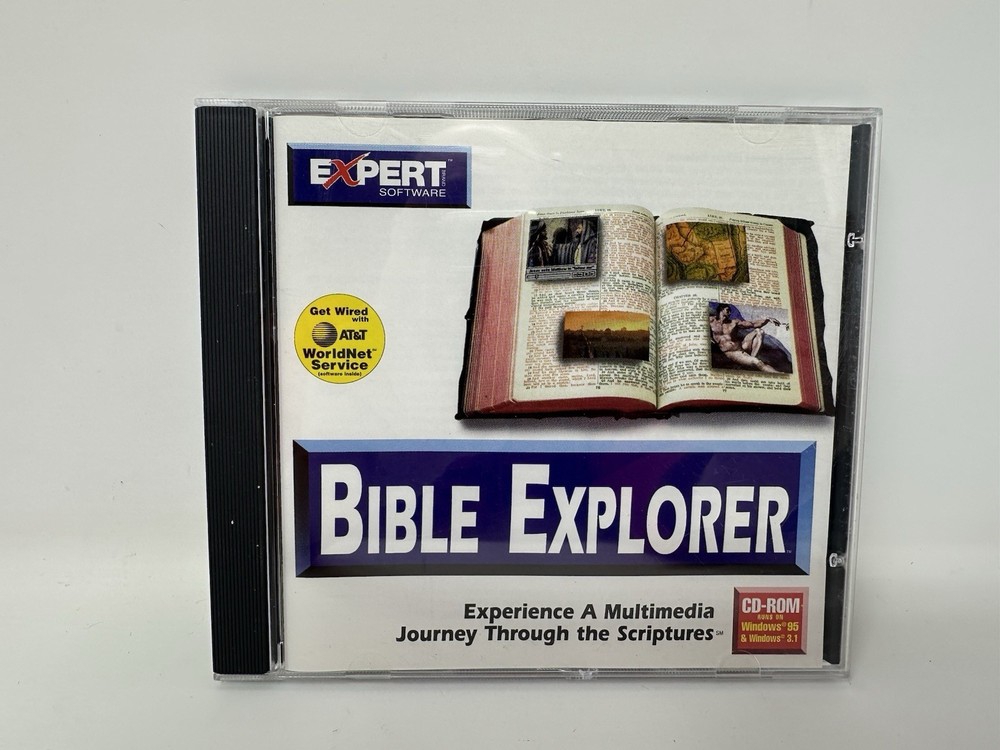 Bible Explorer Expert CD-Rom 1995 Expert Software MINT DISC!