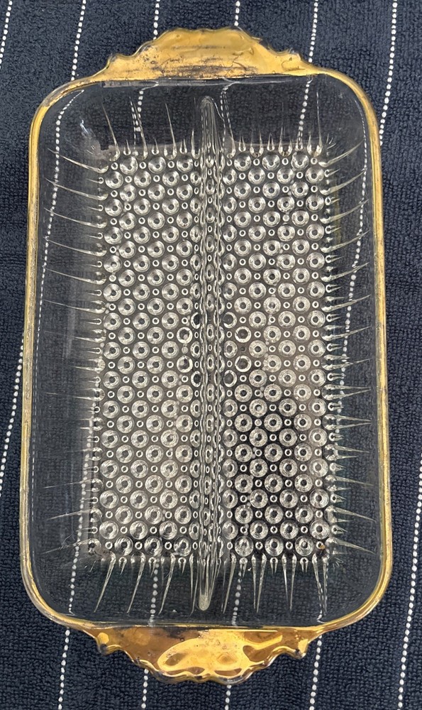 Anchor Hocking Hobnail Divided Tray