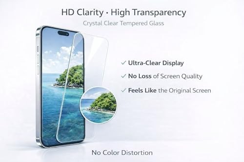 2 Pack Screen Protector for with Alignment Frame, 9H Tempered iPhone 17 Pro Max