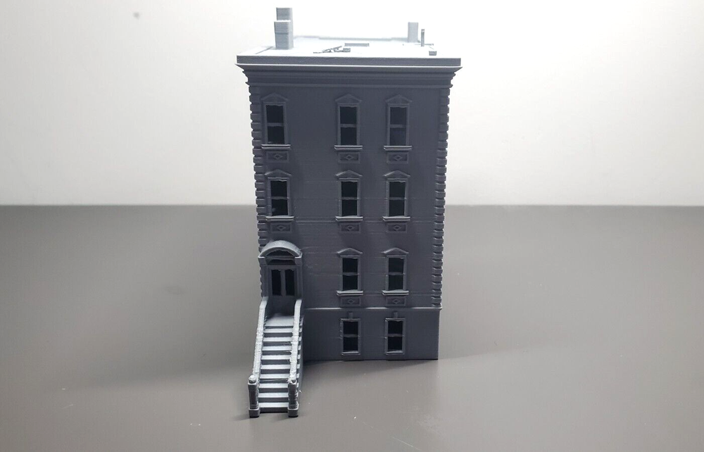 N Scale Building Brownstone