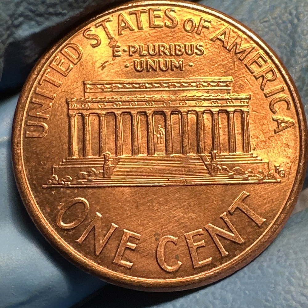 1995 Penny Die Chip Obverse Error! Beautiful Coin