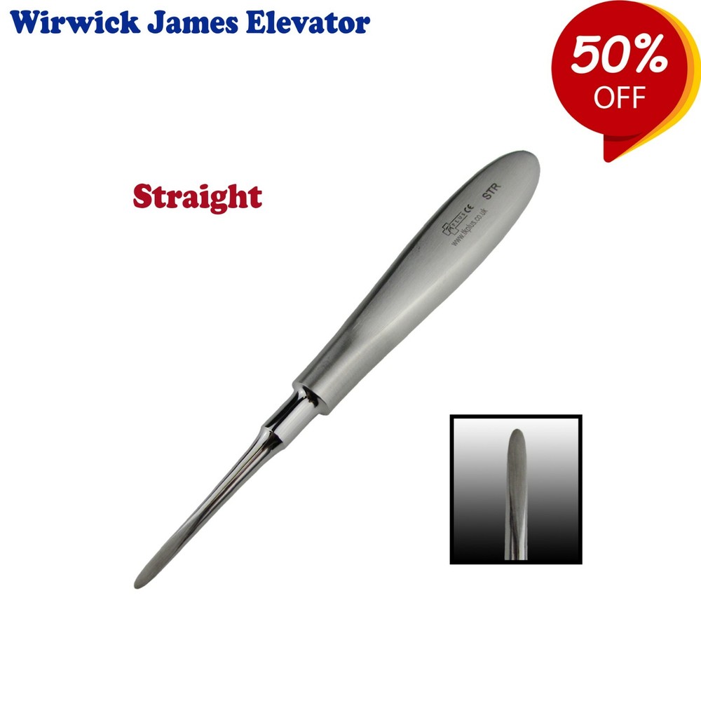 Surgical Instruments Warwick James Root Elevator Left, Right, Straight Pack Of 3