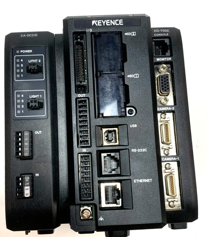 Keyence XG-7002  Controller Multi-Camera Imaging System with CA-DC21E expansion