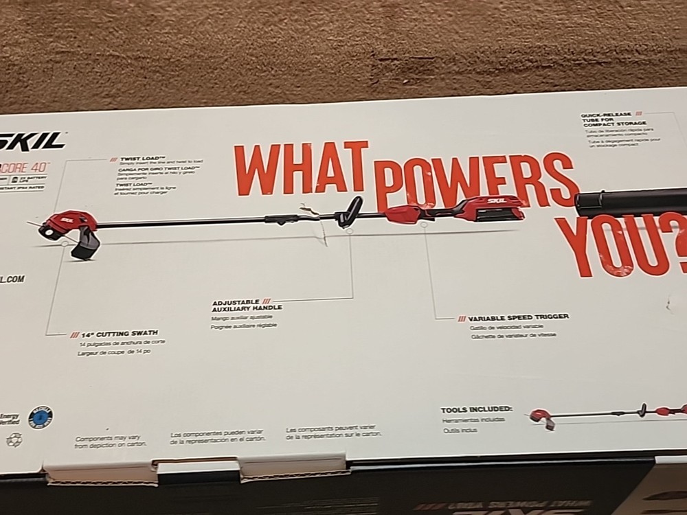 SKIL 40V Brushless 14" String Trimmer & Leaf Blower Combo Kit (TOOL ONLY)