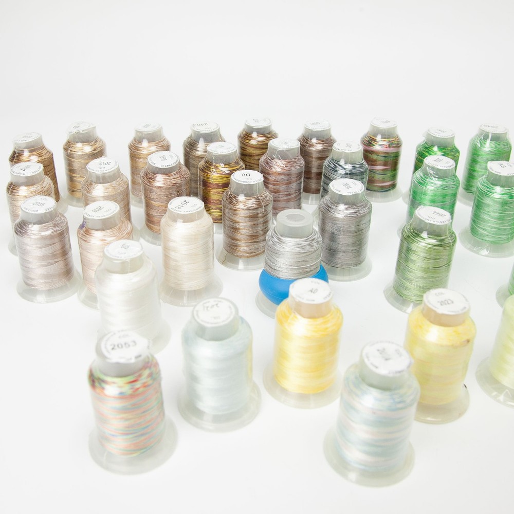Variegated Machine Embroidery Thread Lot 70 Spools 500m