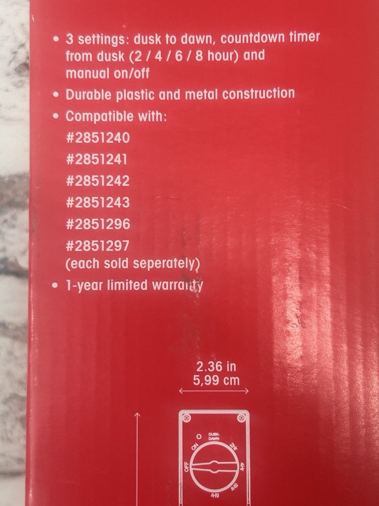 NEW Portfolio Photocell Sensor Controller with Timer 60W Matte Black #2851237