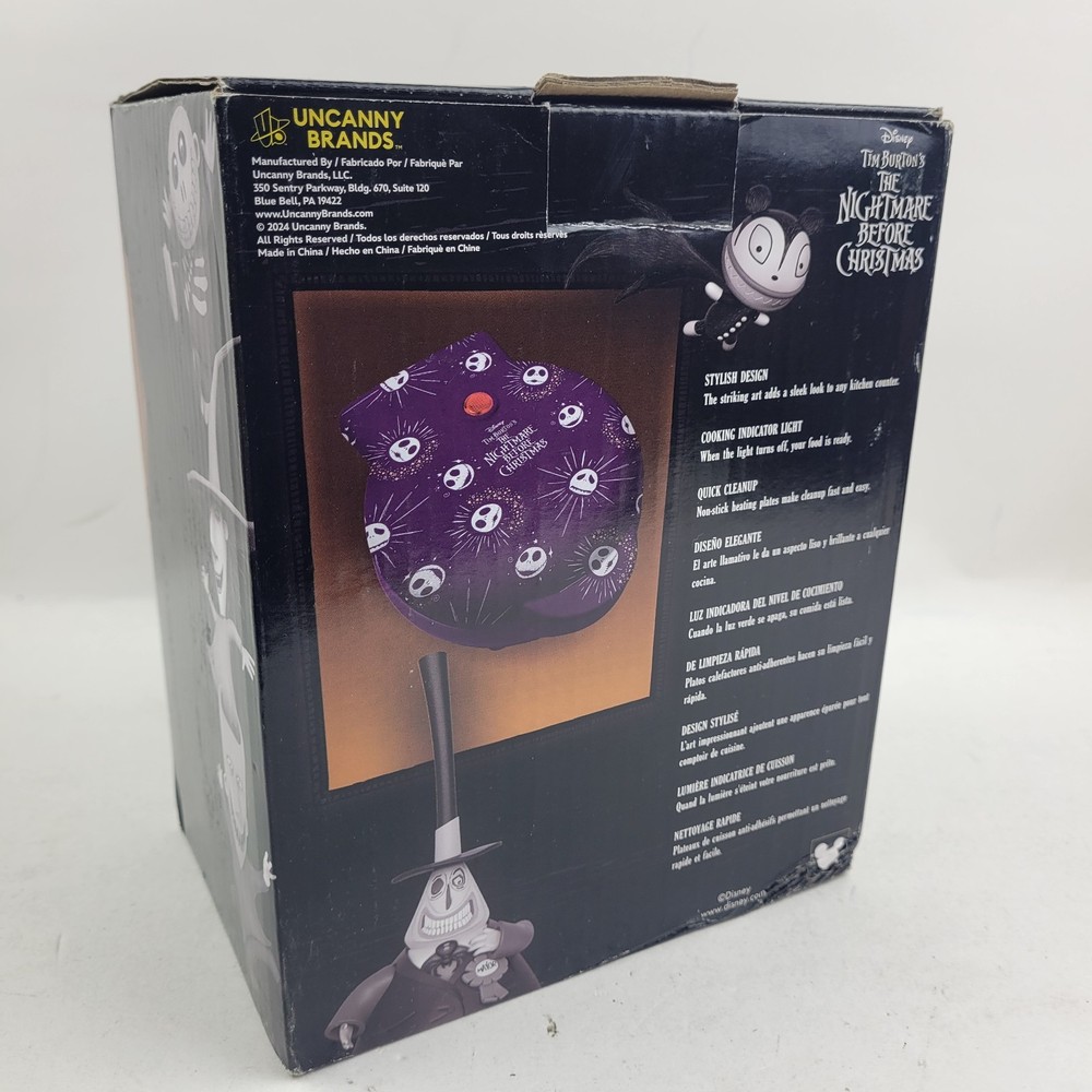 Nightmare Before Christmas Jack Skellington Mini Waffle Maker. Kitchen New
