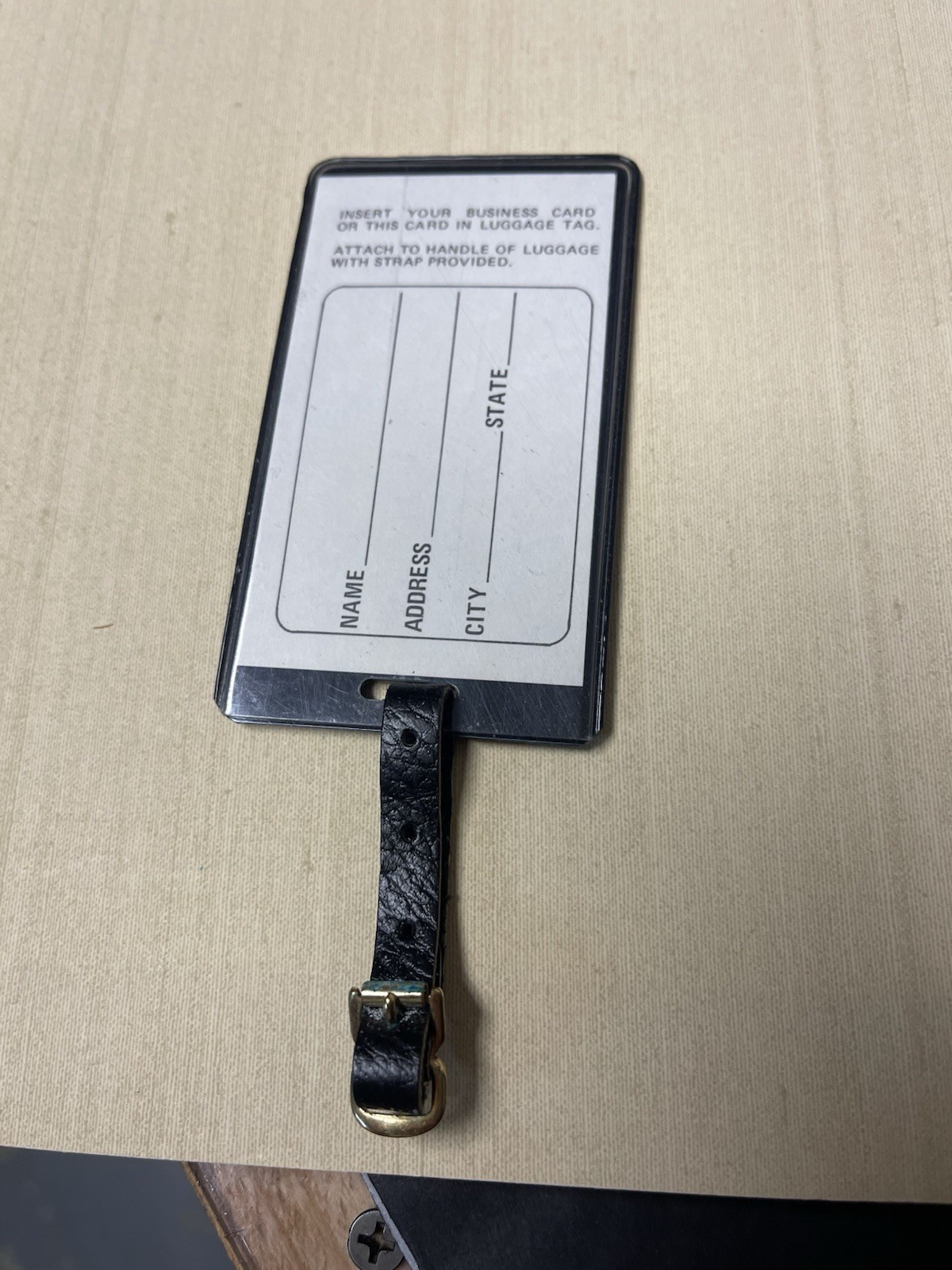 76 AUTO TRUCK STOP RESTAURANT Bag Baggage Luggage Tag Vintage