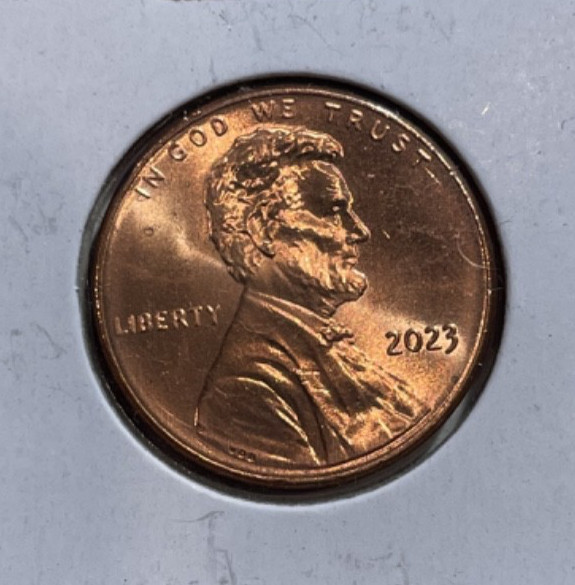 2023 Lincoln Shield Penny 1 cent error - Iberty - Missing letter L