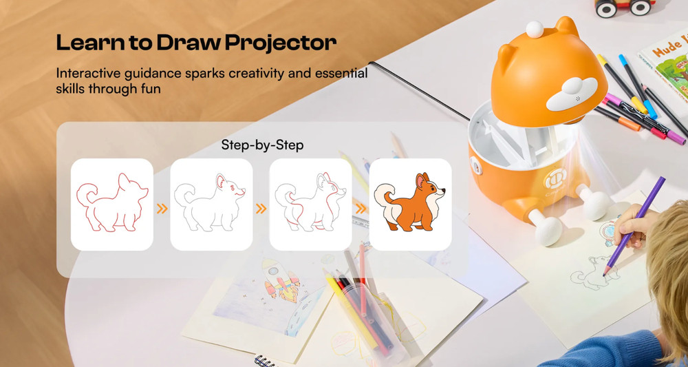 Caydo T3 AI-power Smart Drawing Projector
