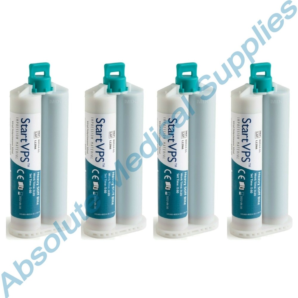 *4-Pack* Start VPS Impression Material Regular Setting 50mL Cartridges 80014-01