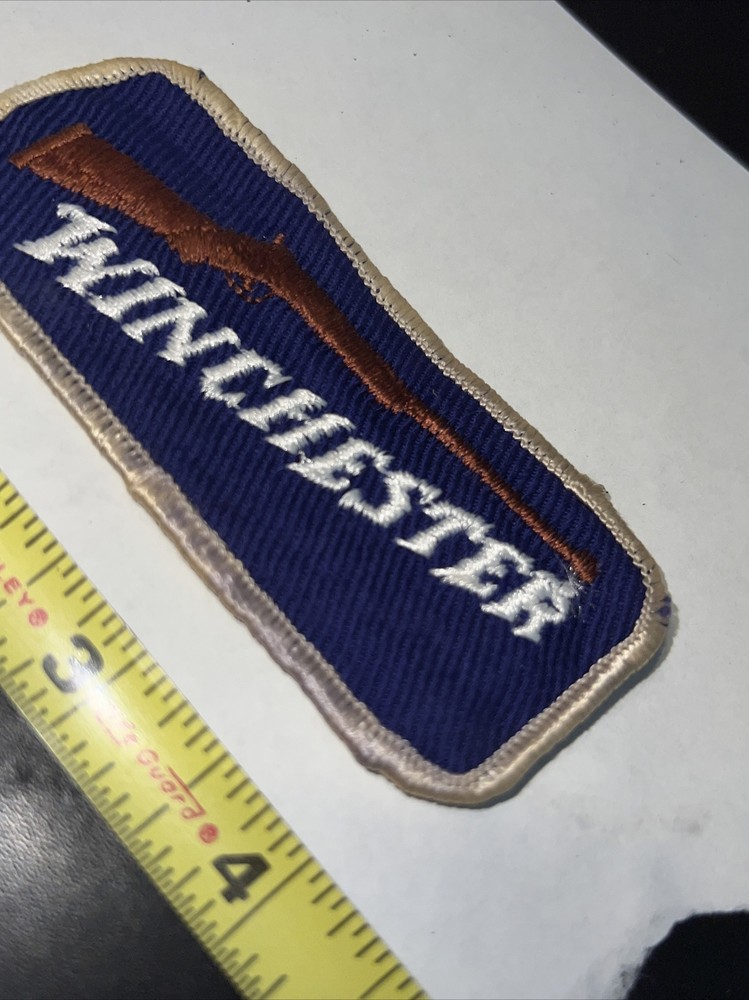 Winchester Blue White Gold Patch Jacket Vest Hat