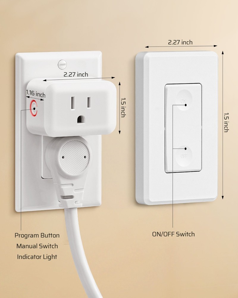 DEWENWILS Wireless Light Switch, Remote Control Outlet Switch for Lamps, Lights,