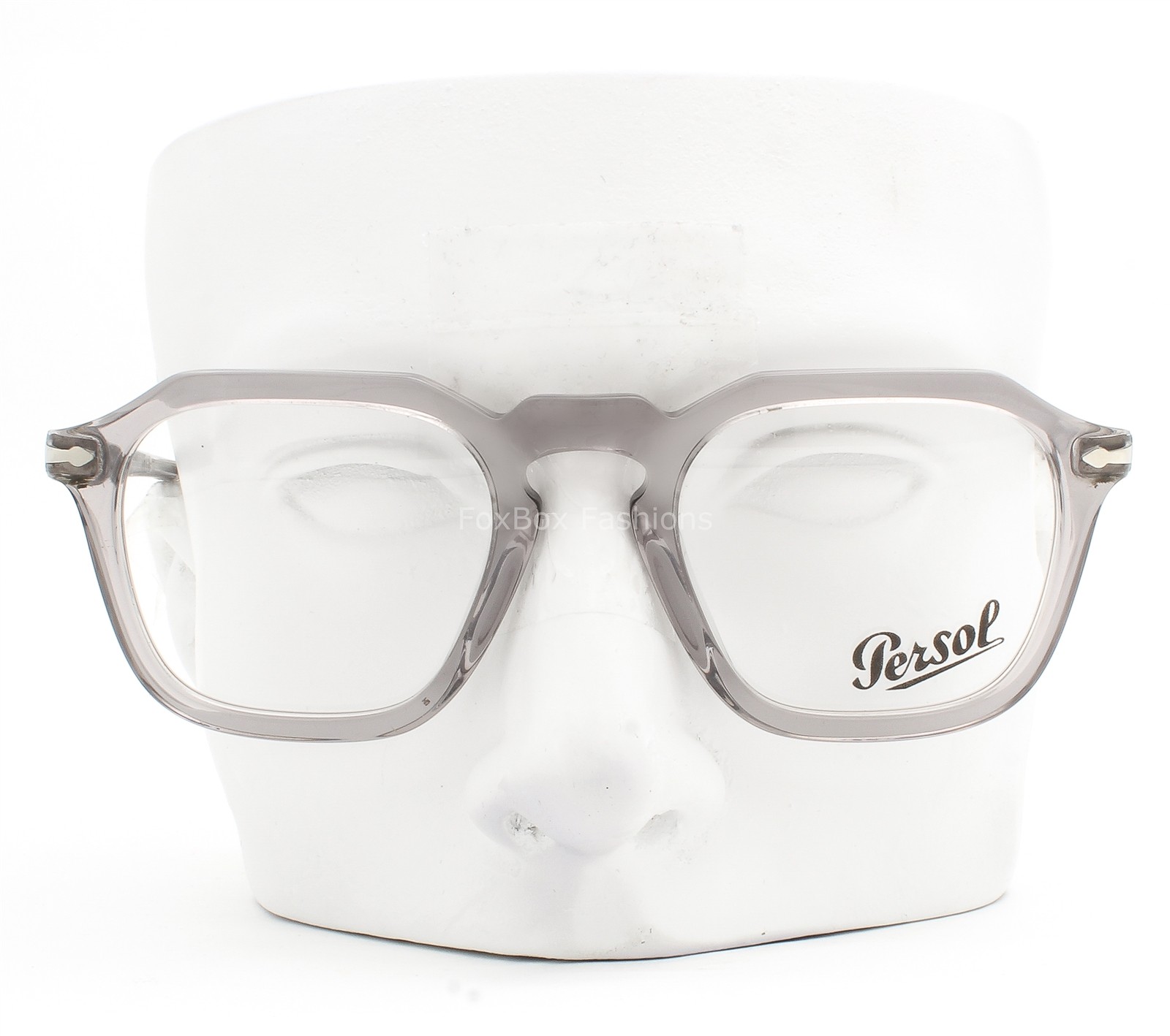 Persol Eyeglasses Unisex Glasses 3292-V 309 Transparent Gray 48-21-145 No Case