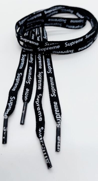 AF1 Supreme Shoe Laces 120cm BLACK, RED, WHITE WHEAT air jordan, dunks, airforce