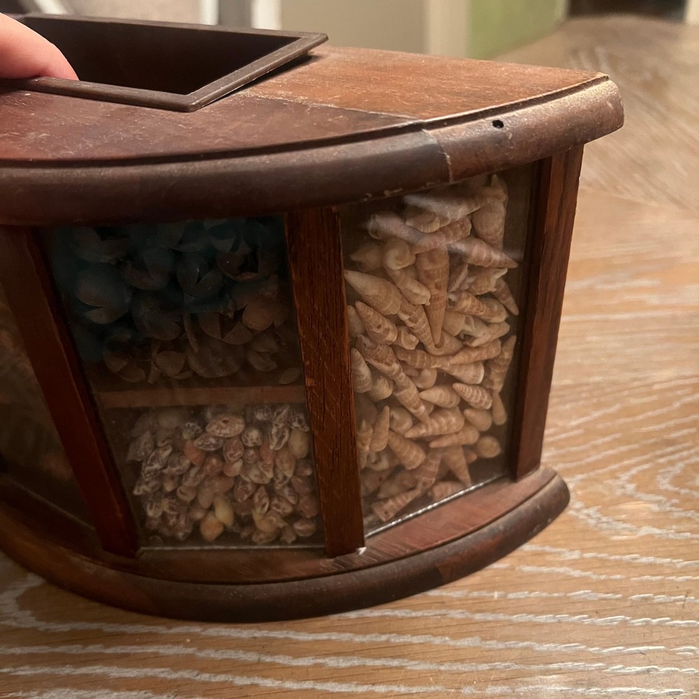 Vintage Wood Shadow Box Planter