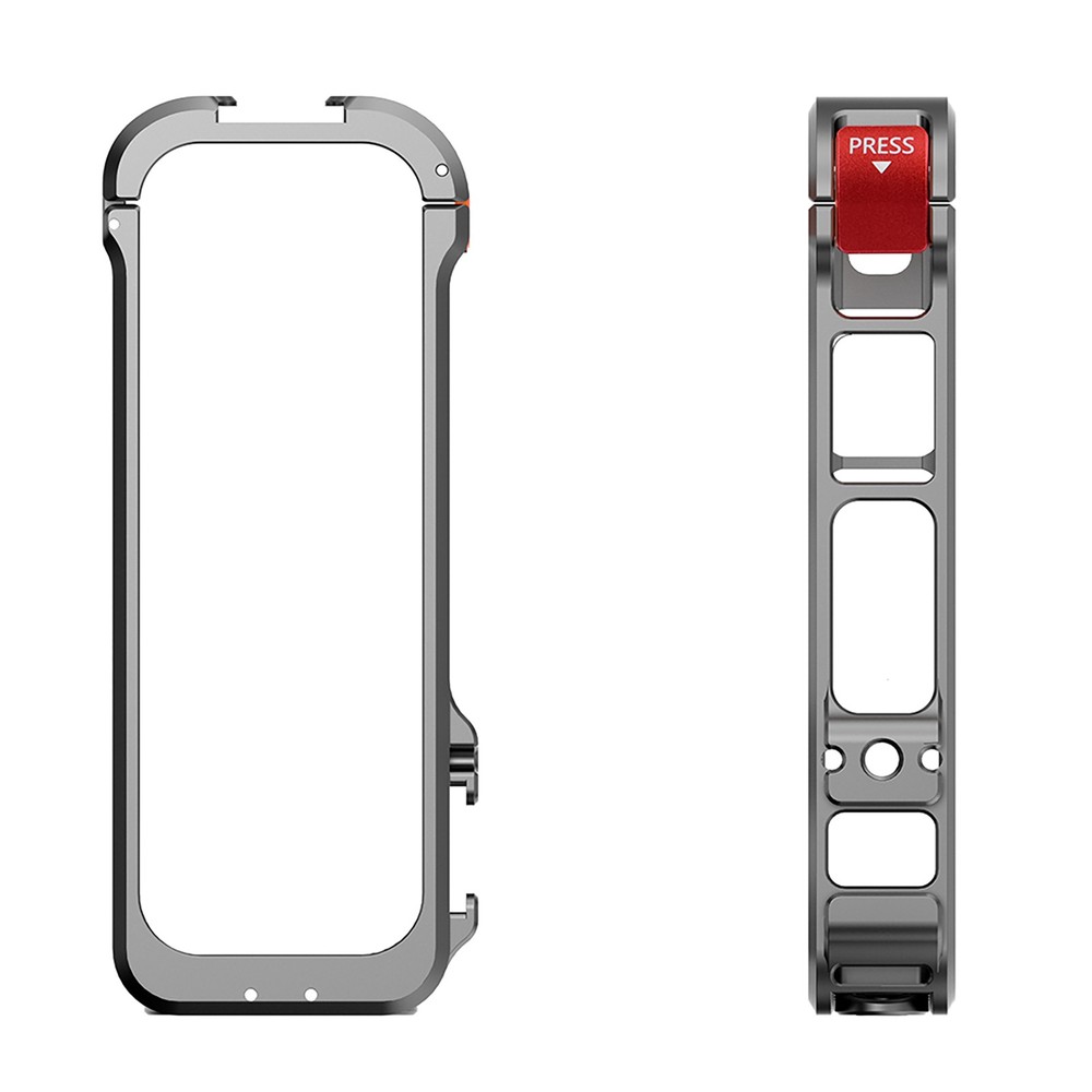 Protective Frame Case With Silicone Lens Cover Kit For Insta360 X4 Camera