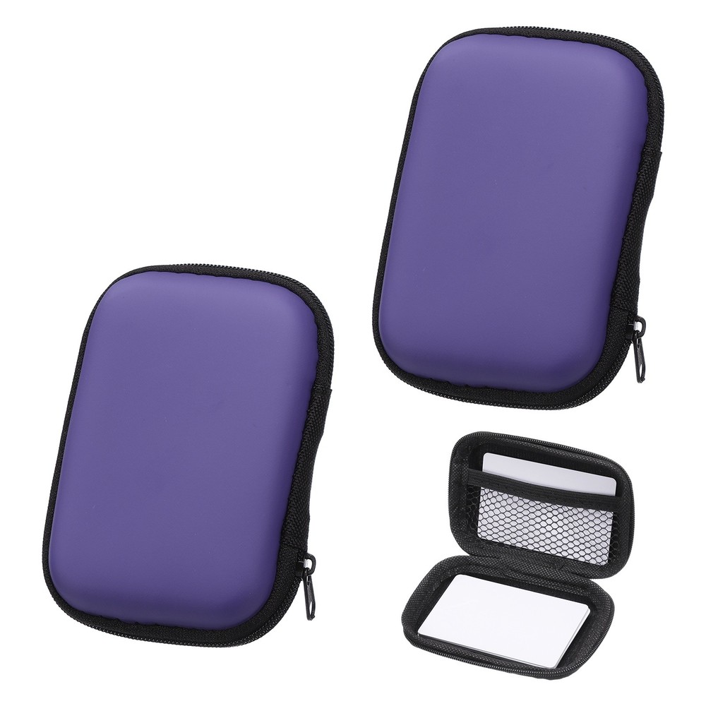 2Pcs Card Game Case, Travel Game Case Compatible, Purple