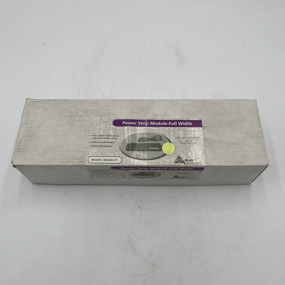 NEW!! OnQ Technologies Full Width Power Strip Module 4 Outlets - 364266-01