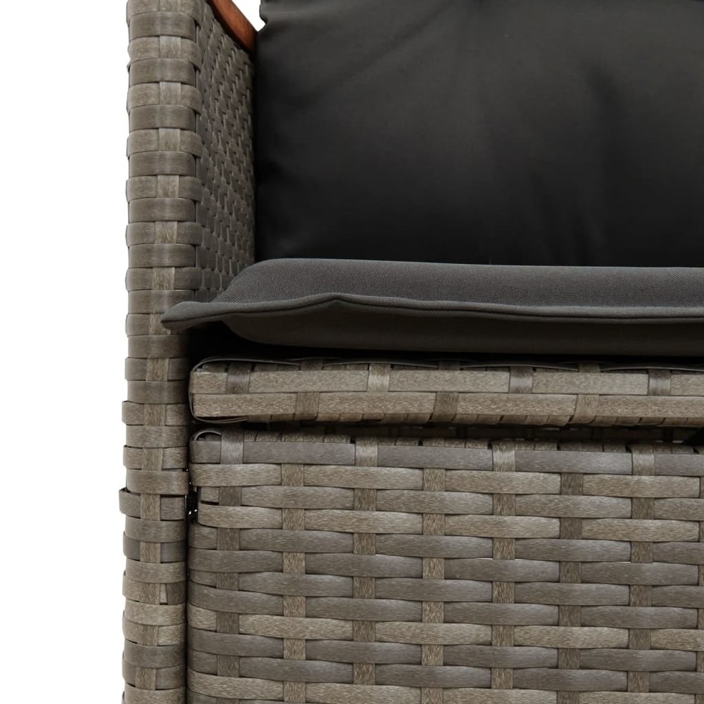Reclining Garden Chair Grey