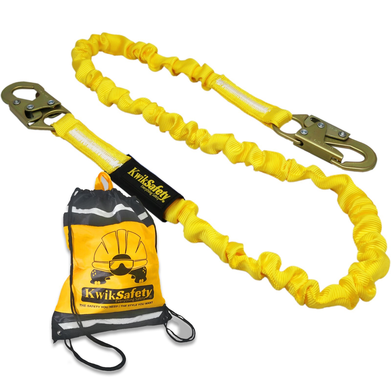 KwikSafety RATTLER 6' Shock Absorbing Safety Lanyard