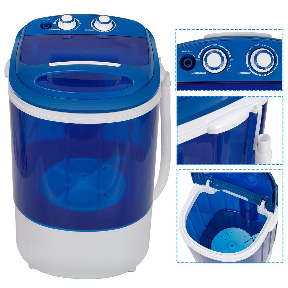 9lbs Portable Compact Washing Machine with Washer & Spinner Timer Control