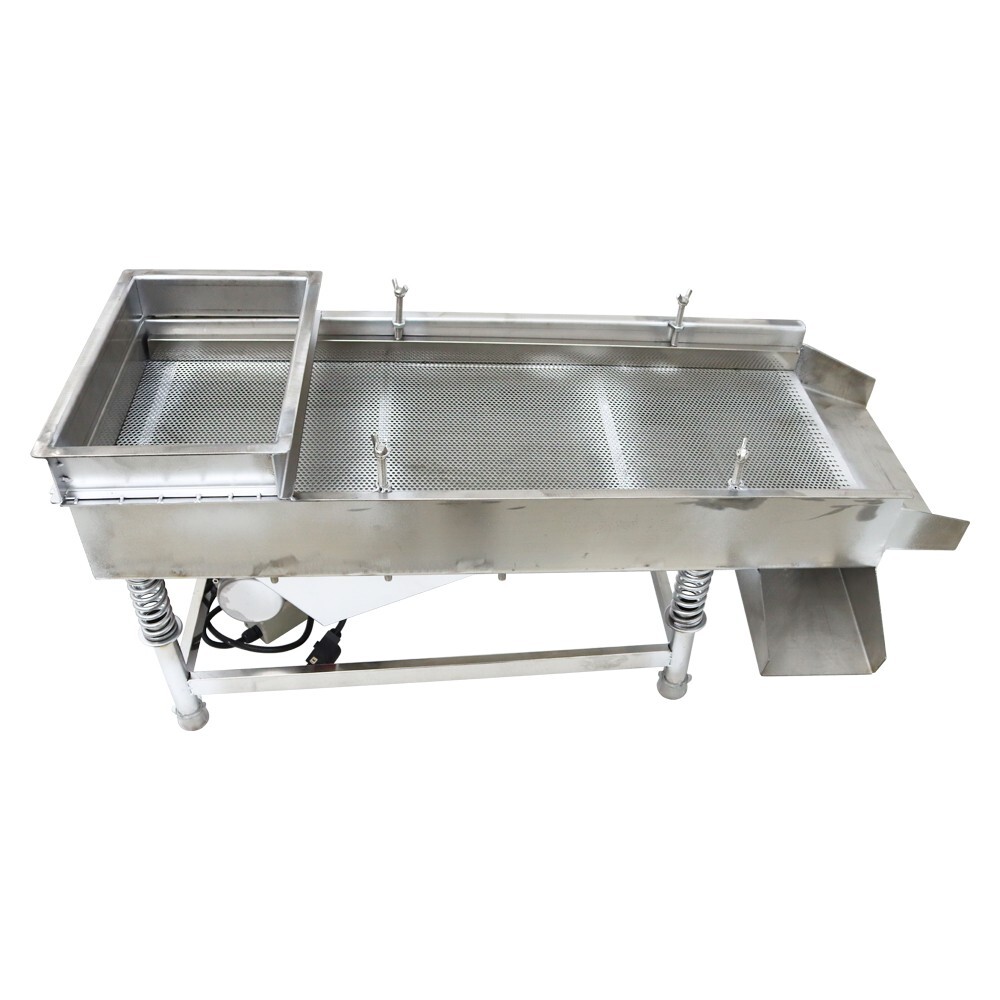 3mm Screen Stainless Steel Linear Vibrating Screen Shaker Single Layer 110V
