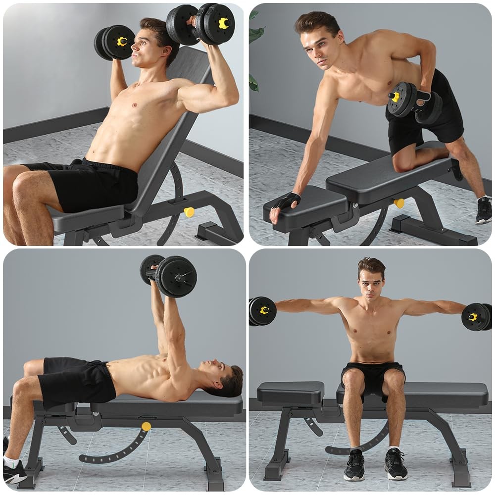 Versatile Adjustable Weight Bench for Incline, Flat, and Decline Workouts