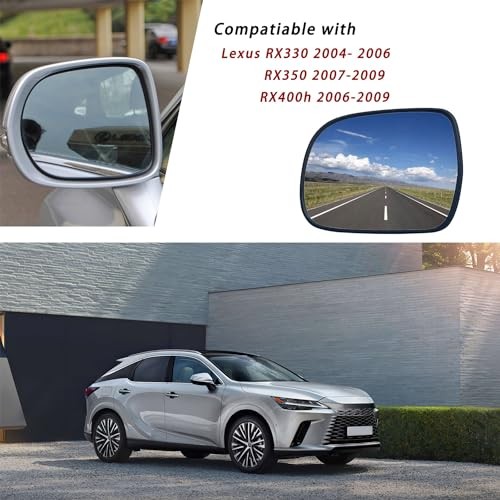 Driver Side Mirror Glass Replacement for 2004-2009 Lexus Left (Driver Side)
