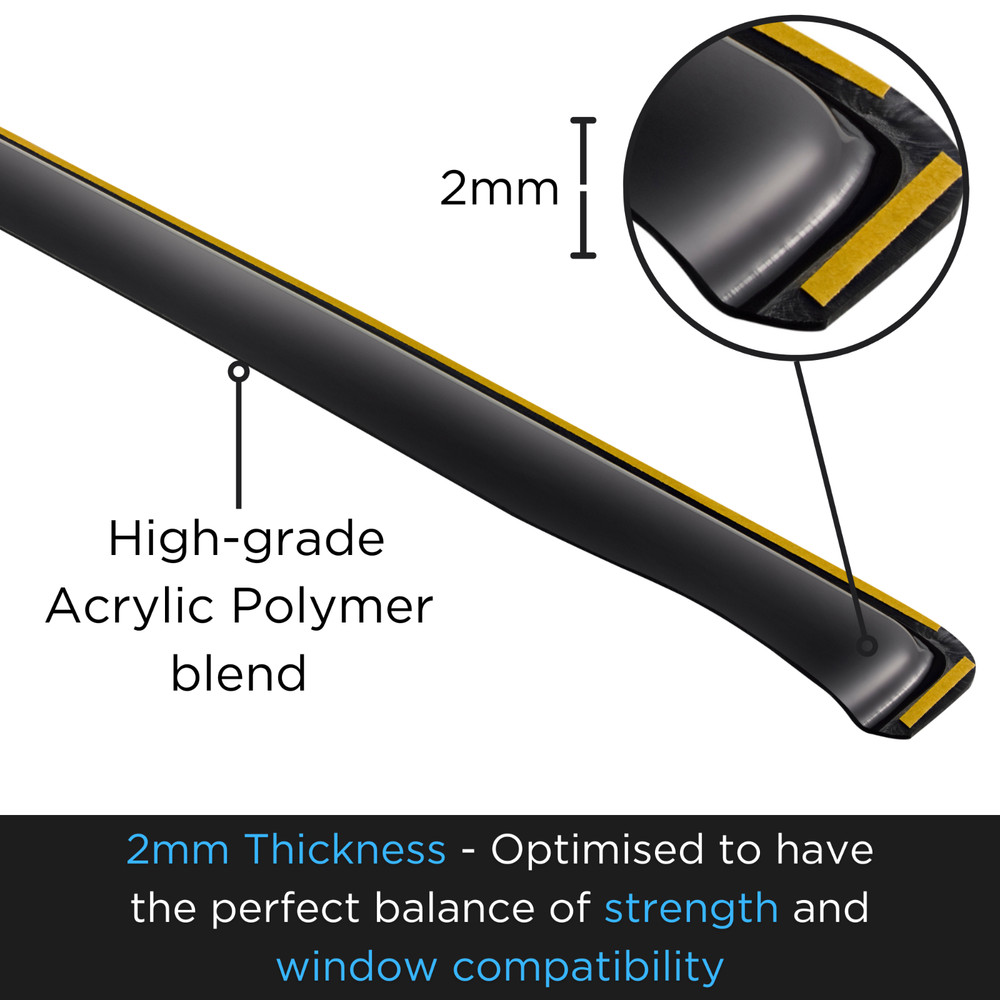 ISPEED Wind Deflectors for Range Rover Evoque MK2 2018-2024 4pc Set Accessories