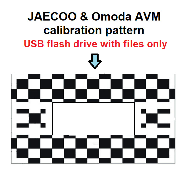 JAECOO & Omoda AVM calibration Pattern Mat -USB FLASH DRIVE ONLY