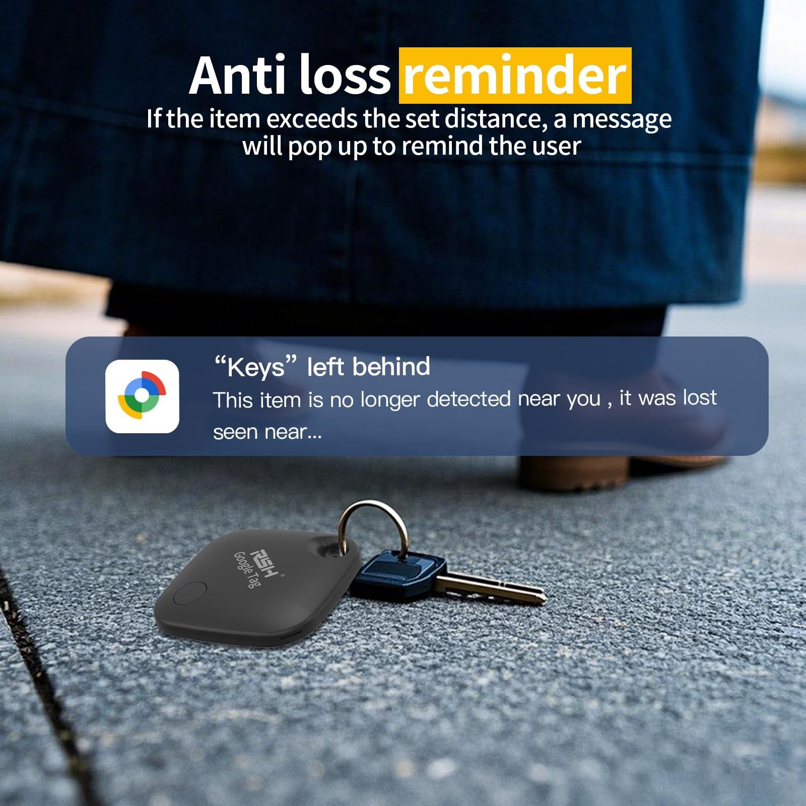 Air Tracker Tag for Android 4 Pack Luggage Tracker Tags 2026Update Works with...