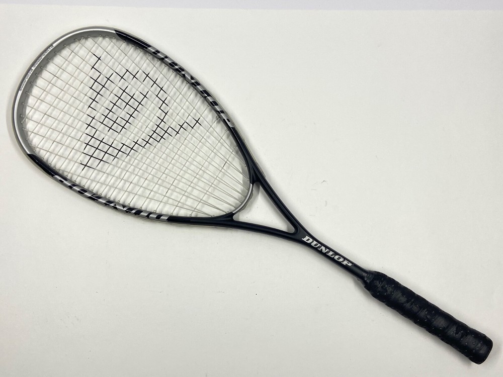 Dunlop Max Plus Ti Squash Racket And Bag. Graphite Composite. Great Shape.