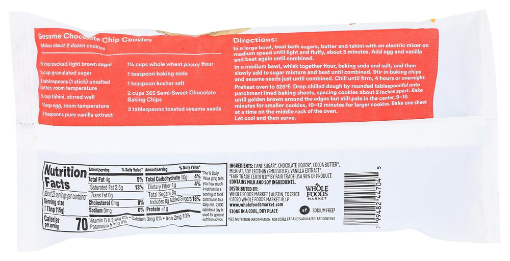 , Semi-Sweet Chocolate Baking Chips, 12 Ounce