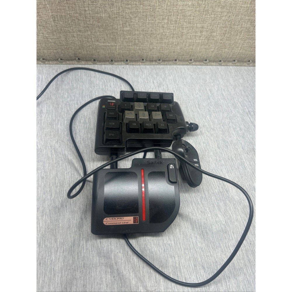 Saitek Cyborg Command Unit PC Gaming Keypad Programmable USB Wired Black CCU01