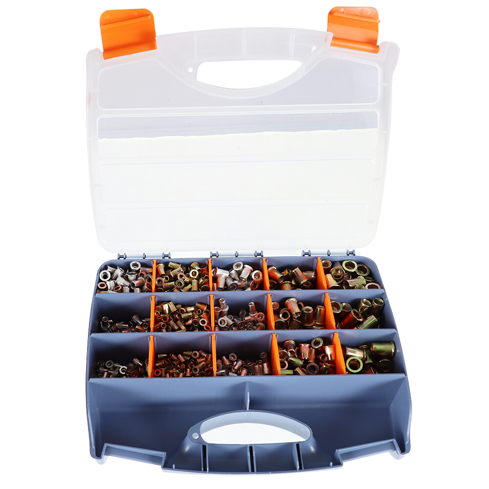 900PCS M3 - M10 Rivet Nut Kit Rivnut Tool Nut Setter Thread Setting Nutsert