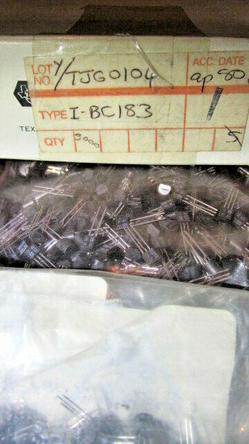 BC183 Texas Instruments W-Germany BJT NPN Bipolar Transistor OBSOLETE (X1PC) USA