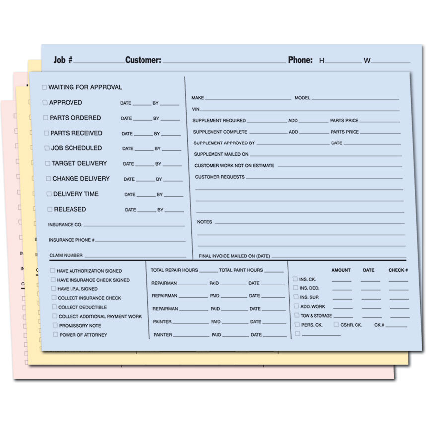 Job Folder Pastel Color Coded 110 lb (50)