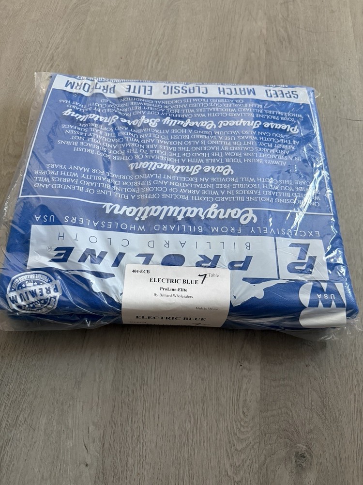 Proline 404 7ft Electric Blue Pool Table Felt