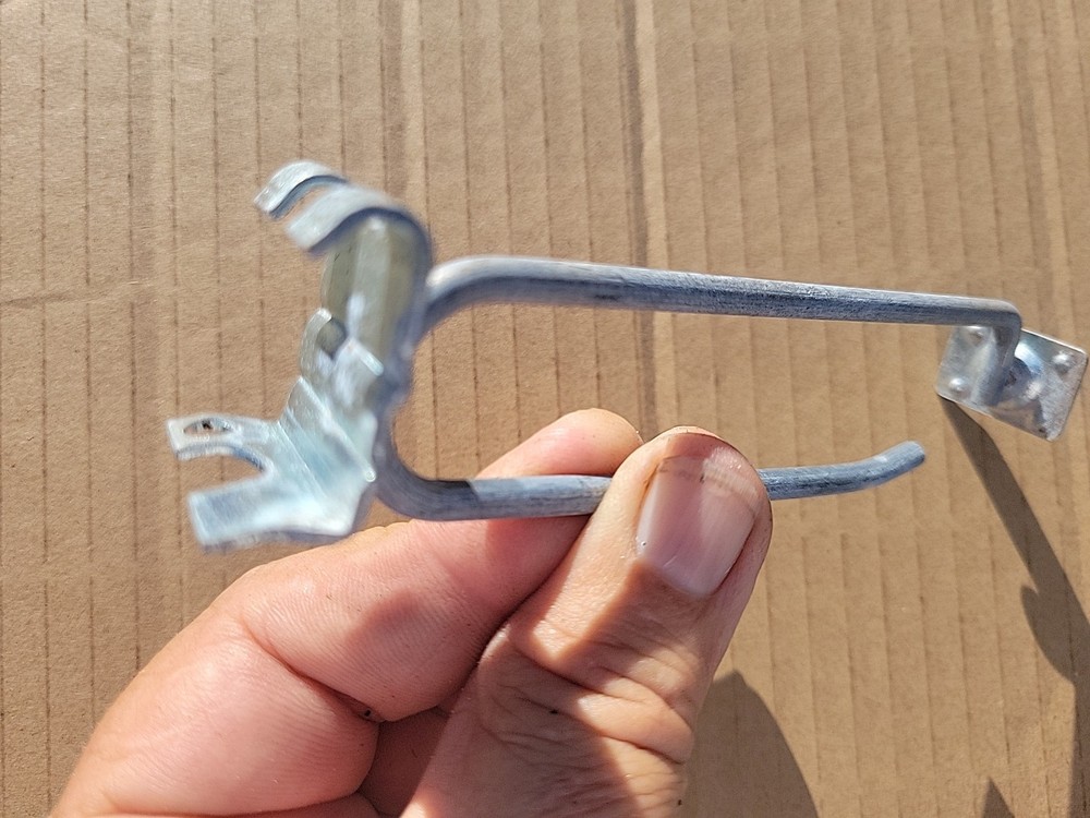 50 used 6 Inch Grid Wall Hooks Metal Peg Std Style