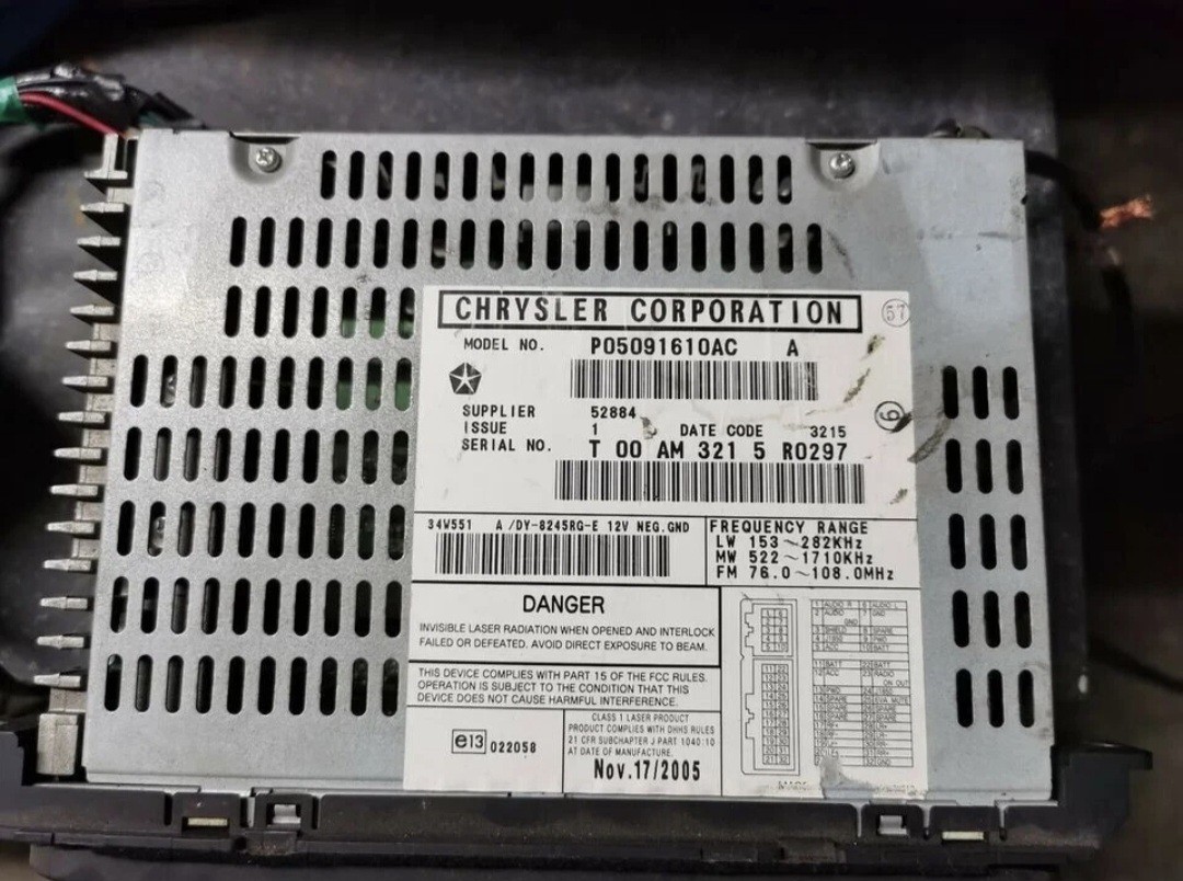 CHRYSLER ✅ JEEP ✅ RAM ✅ DODGE ✅ RADIO UNLOCK CODE ✅ T00AM ✅ T00 ✅ T**QN✅ SERIALS