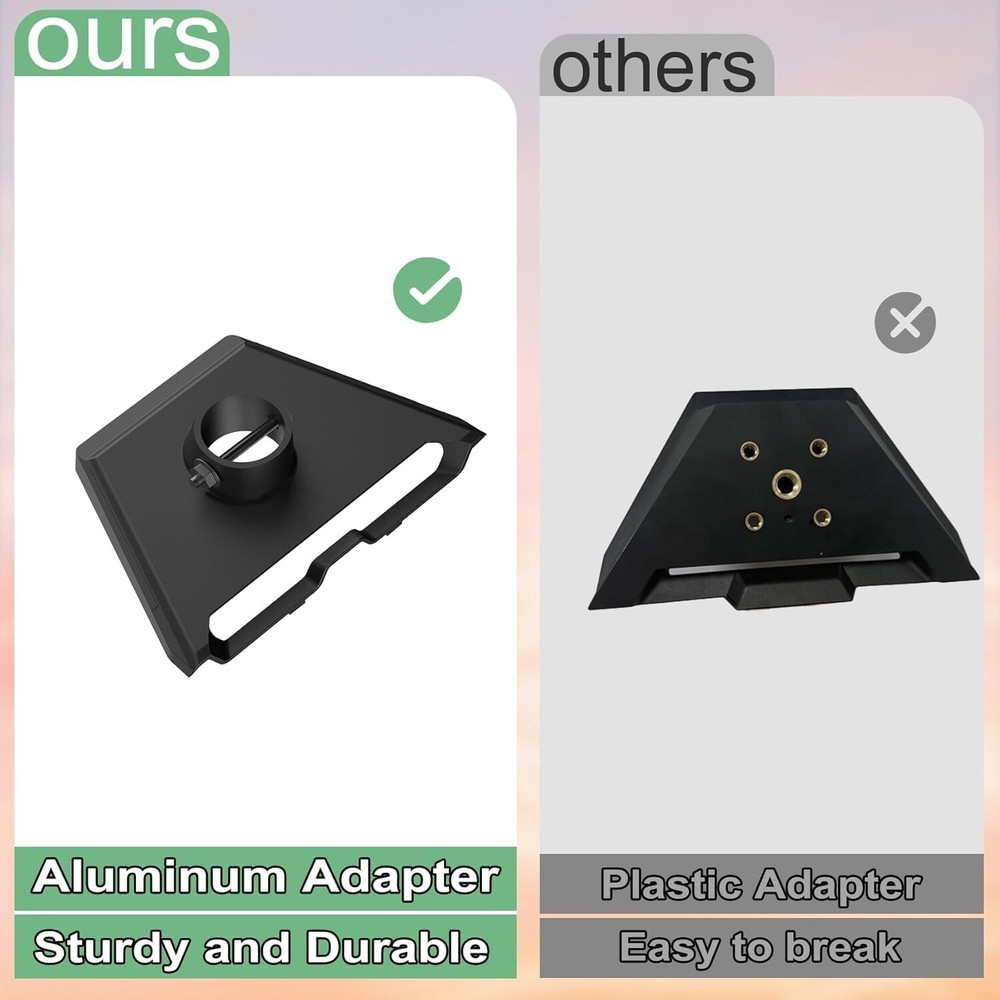 Solid and Adjustable Starlink Mount: Wall/Roof Compatible with Accessories