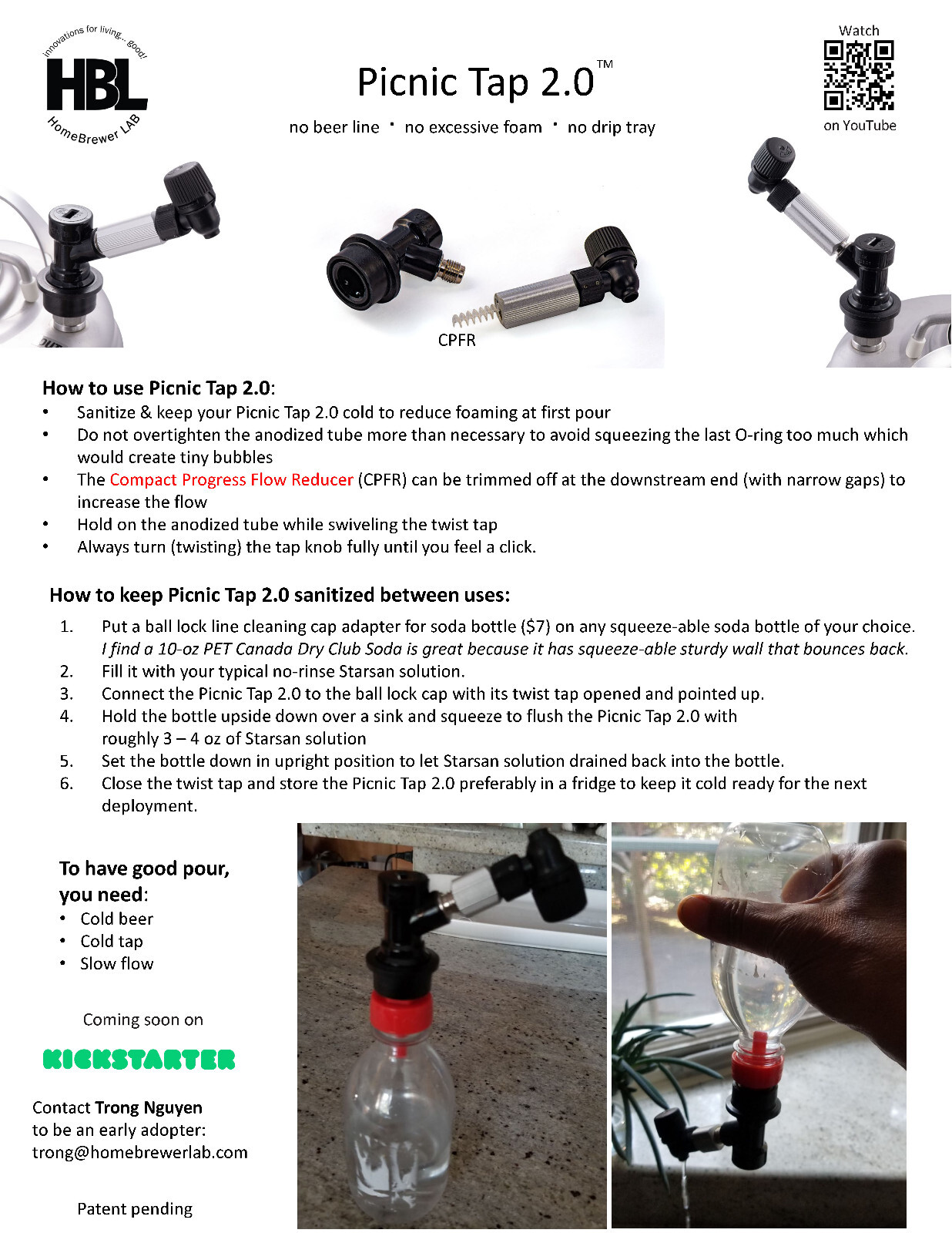 Picnic Tap 2.0 2.1 is All-in-One Super Liquid Disconnect, perfect for keg owners