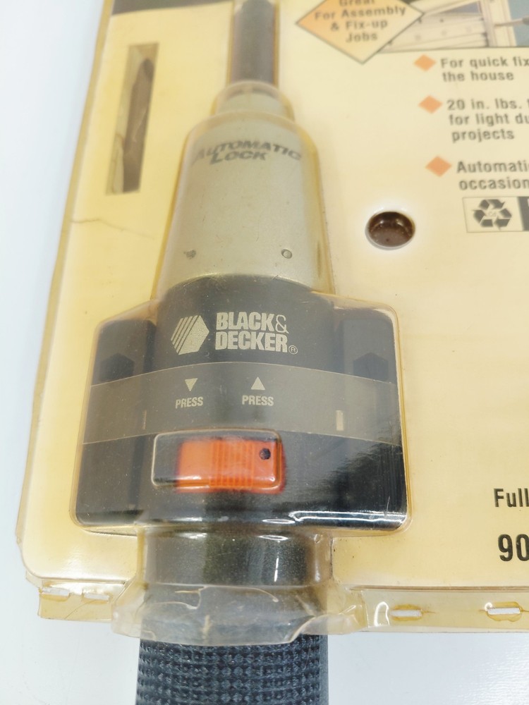 Black & Decker Cordless Screwdriver Model #9072 Rechargeable .