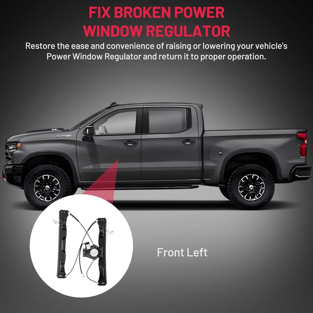 Power Window Regulator with Motor Front Driver Side For 2002-2010 Ford Explorer