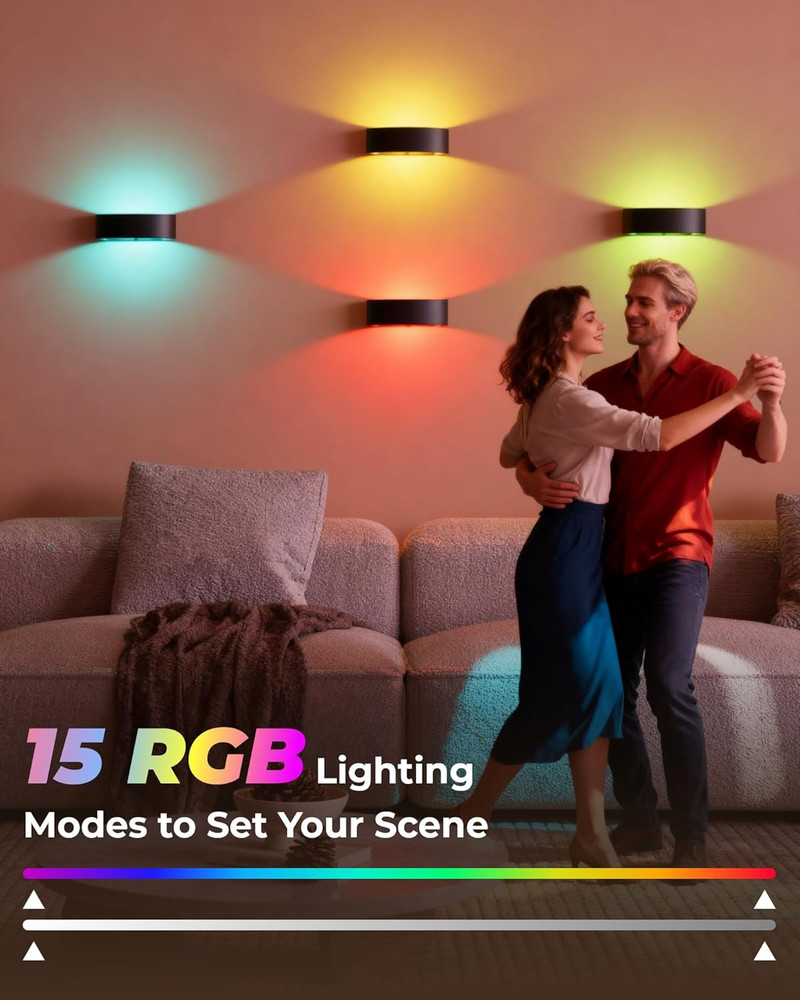 Motion Sensor Wall Light, 5000Mah Rechargeable Battery Operated Motion Sensor...